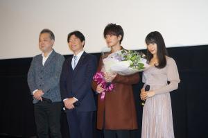 映画「8年越しの花嫁 奇跡の実話」岡山先行上映初日舞台挨拶