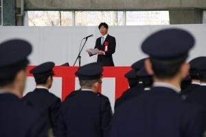 岡山県警察年頭視閲式〔祝辞〕