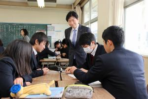 学校視察〔岡山県立総社南高等学校〕