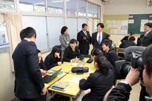 学校視察〔岡山県立林野高等学校〕