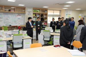 学校視察〔総社市立総社東中学校〕