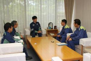 平成30年7月豪雨に係る平井鳥取県知事との面談