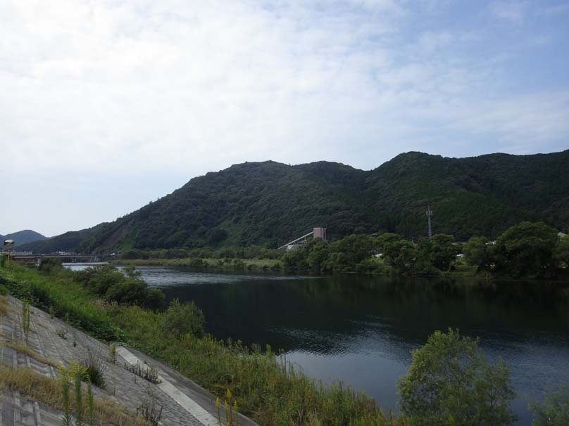 金川城跡遠景