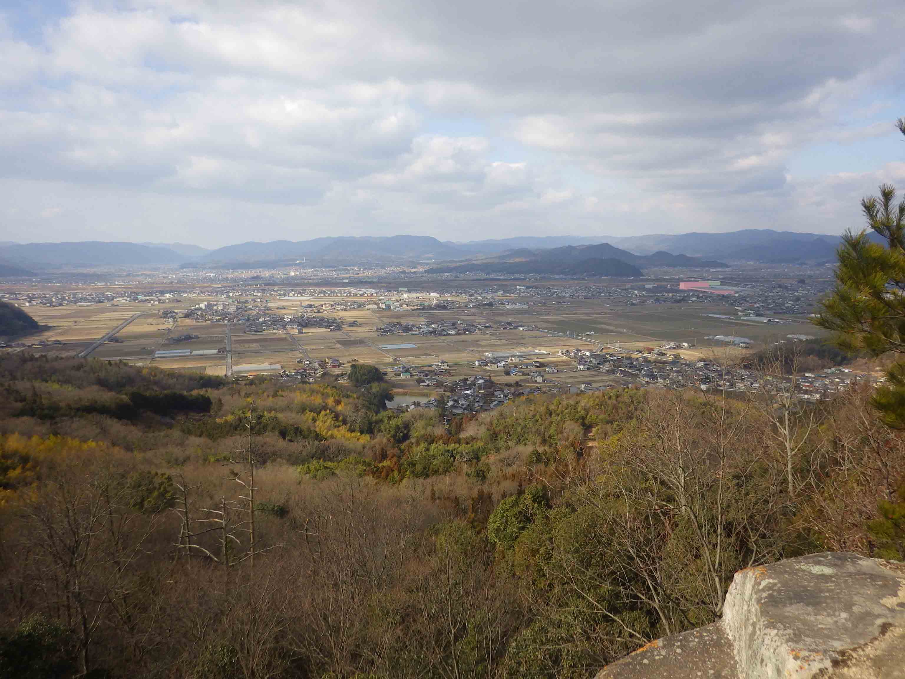 総社市幸山城跡から見た眺望