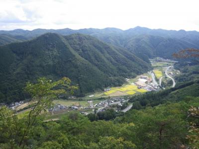 塩城山城跡（新見市上熊谷）から大佐方面を望む