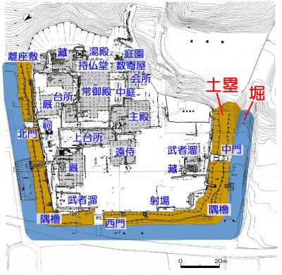 朝倉館復元平面図