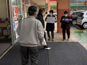 新見市店舗での啓発