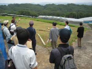 園地見学の様子（井原市）