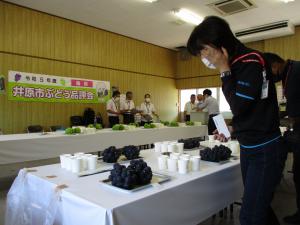 品評会における審査の様子