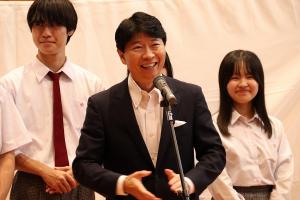 全国植樹祭カウントダウンボード除幕式