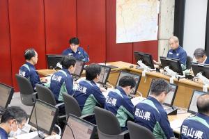 県地震対応訓練