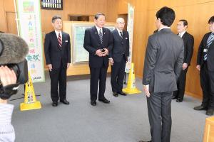 「子供110番の家」セーフティーコーン贈呈式〔全国共済農業協同組合連合会岡山県本部〕