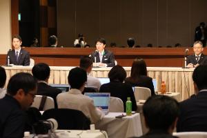 第74回全国植樹祭・地方事情御視察〔記者会見〕