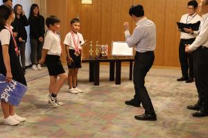 日本拳法全国大会優勝選手 表敬訪問