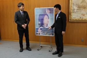 映画「風の奏の君へ」大谷監督 表敬訪問