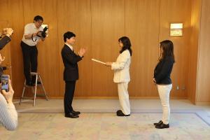 将来世代応援企業表彰伝達式