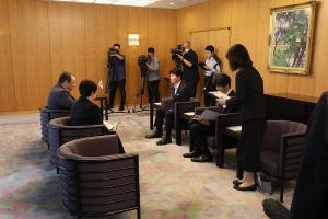 ゼルギー・コルスンスキー駐日ウクライナ大使 表敬訪問
