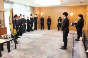 全日本美容技術選手権大会入賞者 表敬訪問