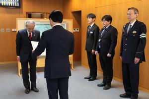 交通遺児就学援助資金贈呈式〔岡山トヨタ自動車株式会社〕