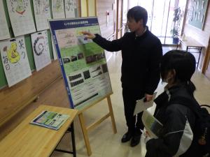 ポスター発表の様子（大径材）