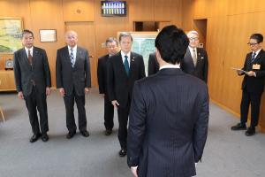 おかやま森づくり県民基金への寄附金贈呈式〔県トラック協会〕