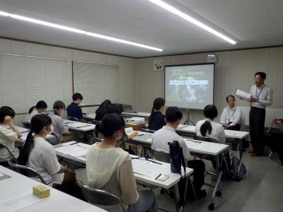 チャレンジ！考古学教室　ガイダンスの様子