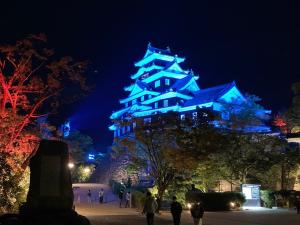 岡山城天守閣のライトアップイメージ
