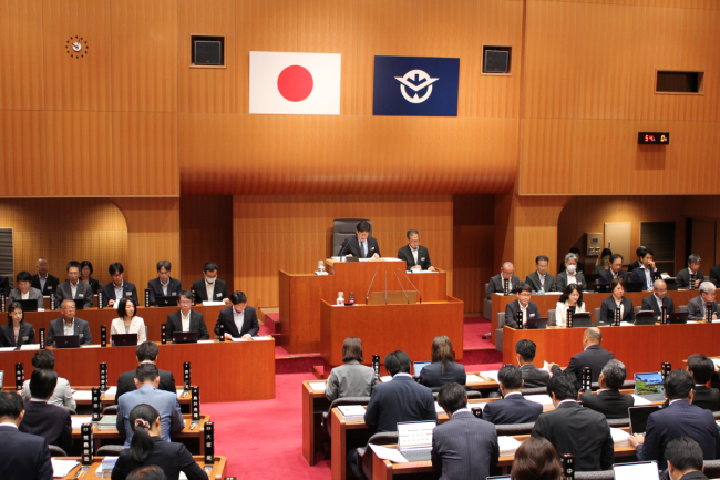 令和７年９月定例会 開会日（議場）