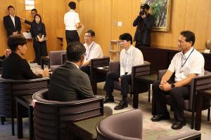 日本サッカー協会会長表敬訪問