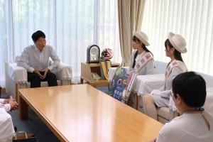 備前焼小町表敬訪問