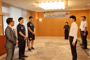 トライフープ岡山表敬訪問