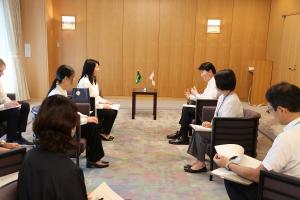 ブラジル研修員 表敬訪問