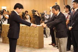 新スタジアム整備要望書等受取