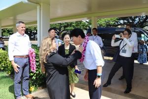 現地２高校（公立カイムキ高校・私立ミッドパシフィック校）視察