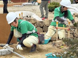 造園 大村選手・川井選手