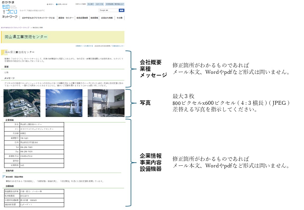 個別企業ページ
