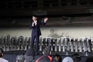 吉備津神社 国宝本殿・拝殿再建600年記念 ライトアップ点灯式