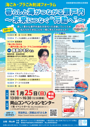 海ごみ・プラごみ削減フォーラム募集チラシ