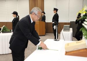 殉職警察職員慰霊祭への出席