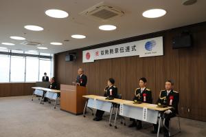 秋の警察功労叙勲勲章伝達式への出席