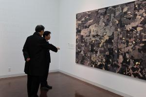 県新進美術家育成「I氏賞」選考作品展視察