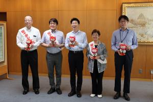全国一斉複十字シール運動表敬訪問