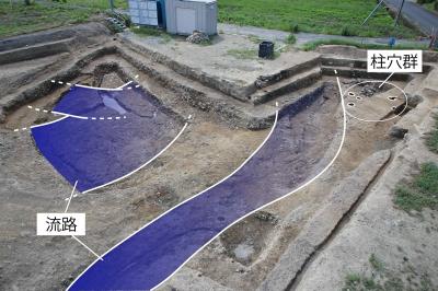 滝谷川遺跡＿流路全体の写真