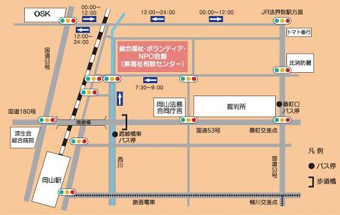 福祉相談センターの案内図