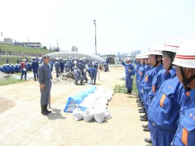 旭川水防演習の写真