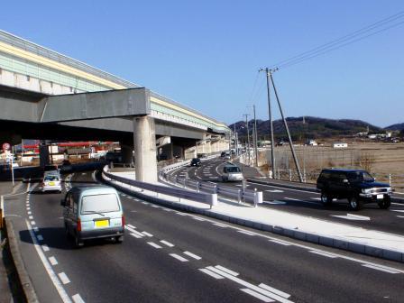 「県道岡山吉井線4車線供用開始」の写真