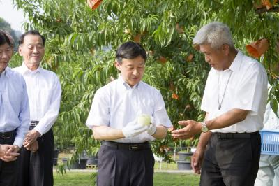 岡山県農林水産総合センター御視察2