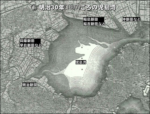 明治30年頃の児島湾