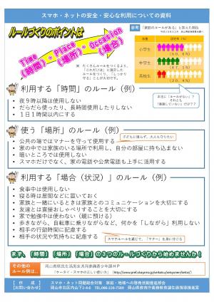 啓発チラシ１（ルール）裏面