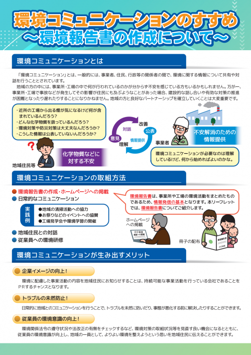 環境コミュニケーションのすすめ ~環境報告書の作成について~